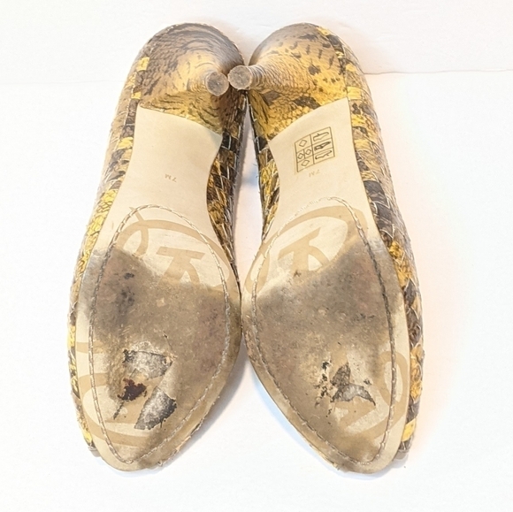 RACHEL Rachel Roy women’s patchwork peep toe heels sz 7 - Picture 6 of 10